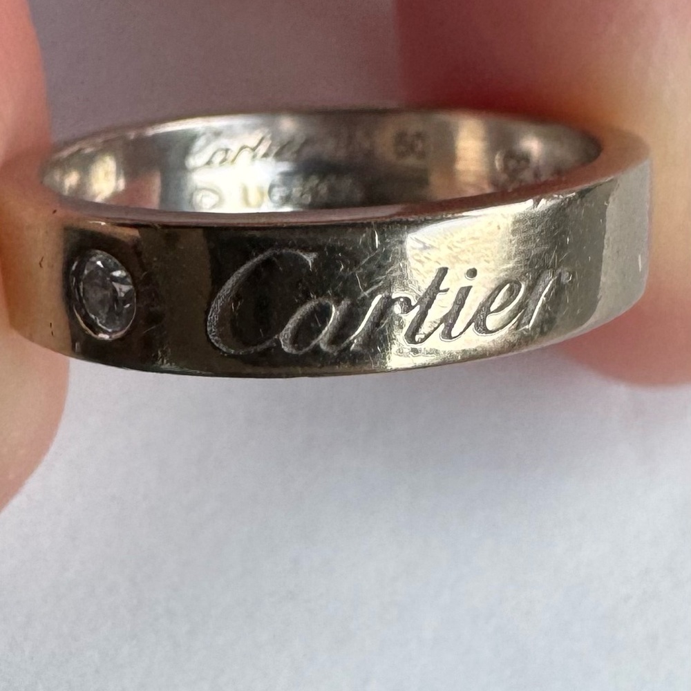 CARTIER White Gold C De Cartier ring